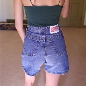 Vintage High Waisted BONGO Denim Jean Shorts 25”